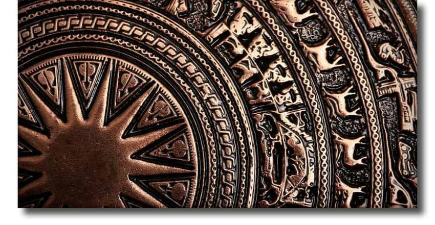 Tambores de bronze e gongos